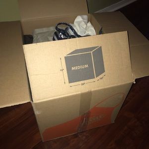Medium Home Depot box bundle of clothes
